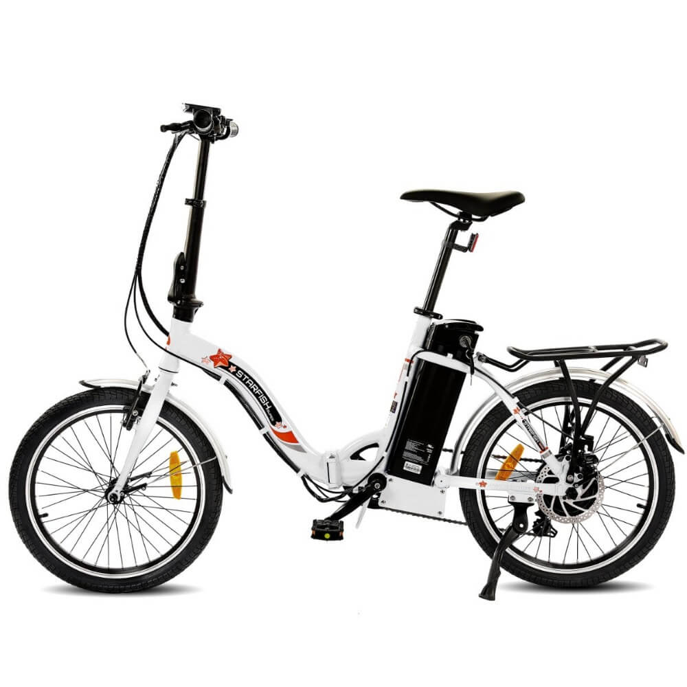 UL Certified-Ecotric Starfish 20inch portable and folding electric bike, Top Speed: 25 MPH