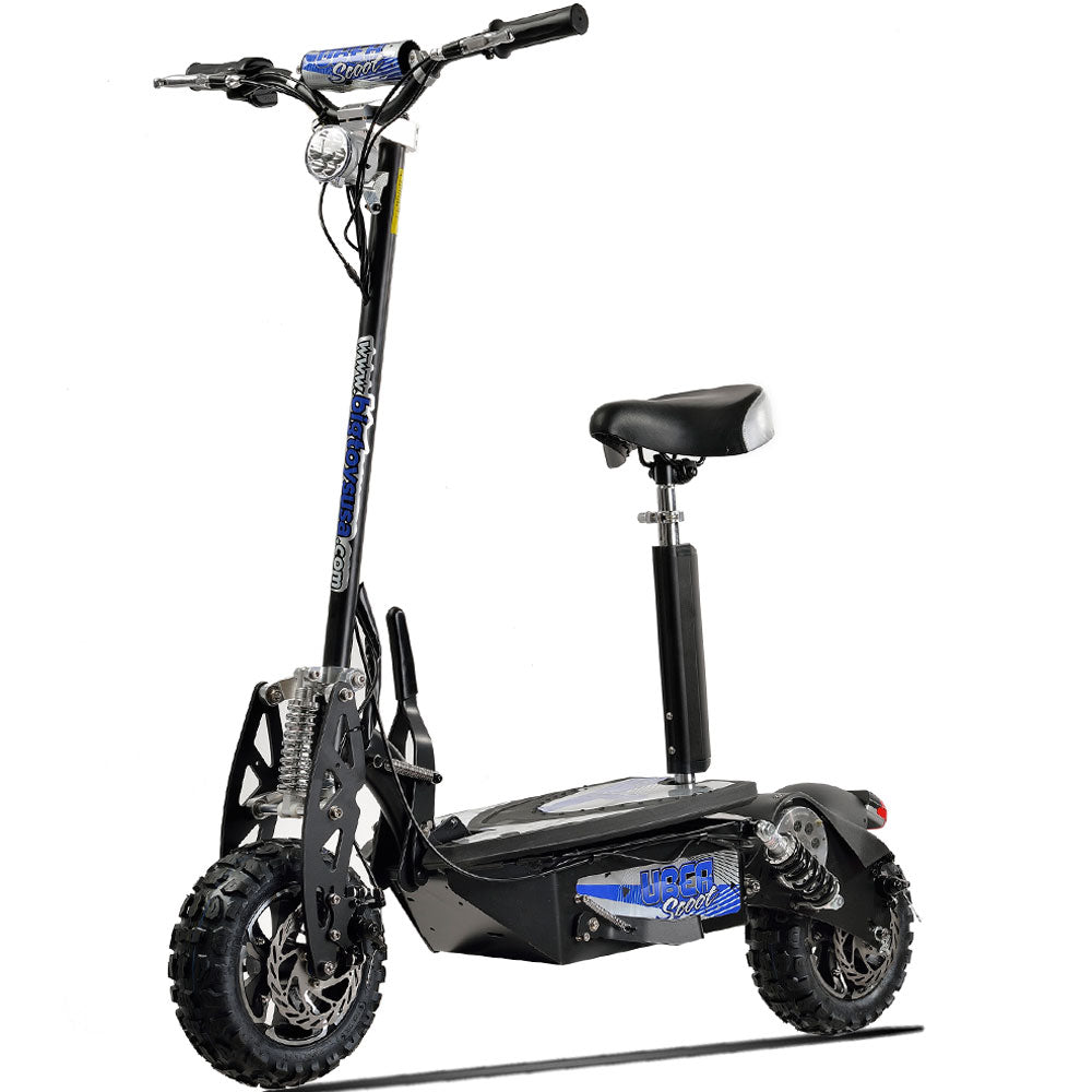 MotoTec/UberScoot 1600w Electric Scooter Black, Top Speed: 28 MPH