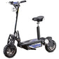 MotoTec Chaos 2000w 60v Lithium Electric Scooter Black, Top Speed: 28mph