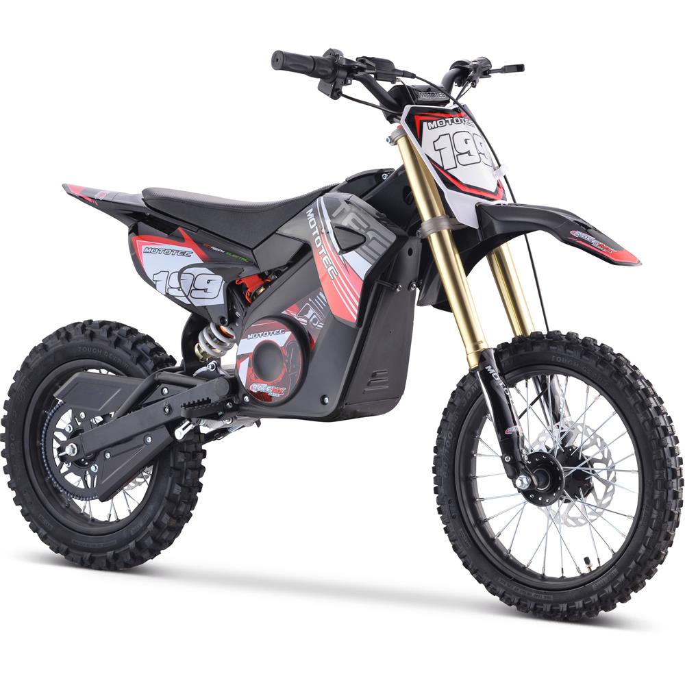 MotoTec 48v Pro Electric Dirt Bike 1600w Lithium, Top Speed: 25mph
