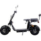 MotoTec Knockout 60v 2000w Lithium Electric Scooter Black, Top Speed: 25MPH