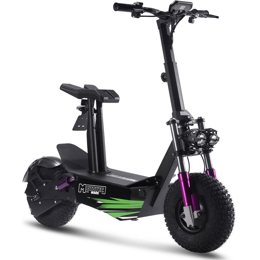 MotoTec Mars 48v 2500w Lithium Electric Scooter, Top Speed: 28 MPH