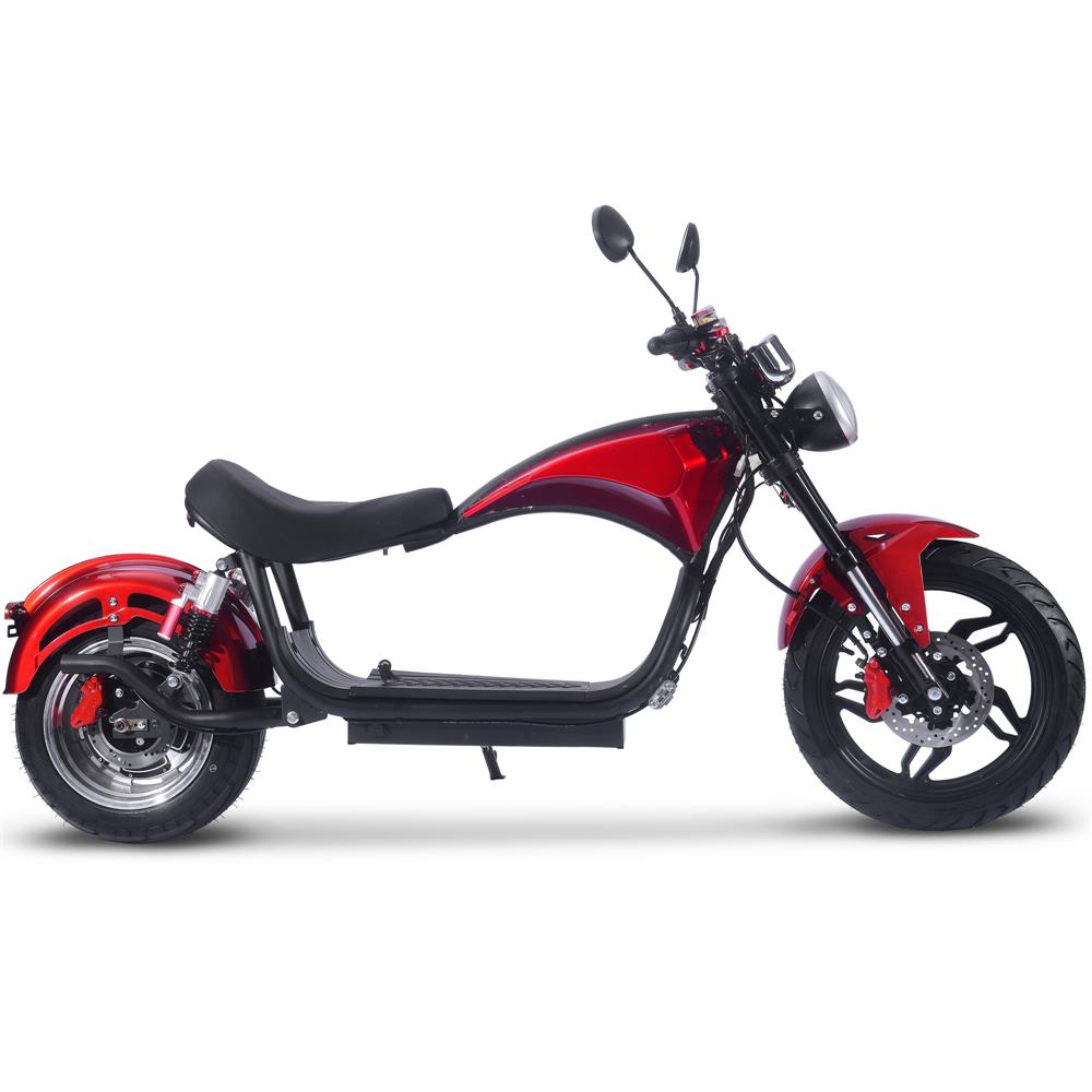 MotoTec Raven 60v 30ah 2500w Lithium Electric Scooter, Top Speed: 28 mph
