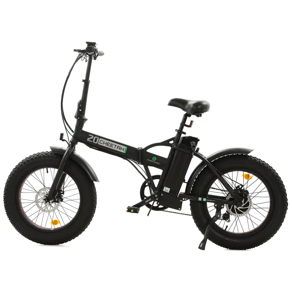 Ecotric 48V portable and folding fat ebike with LCD display, Top Speed 25MPH