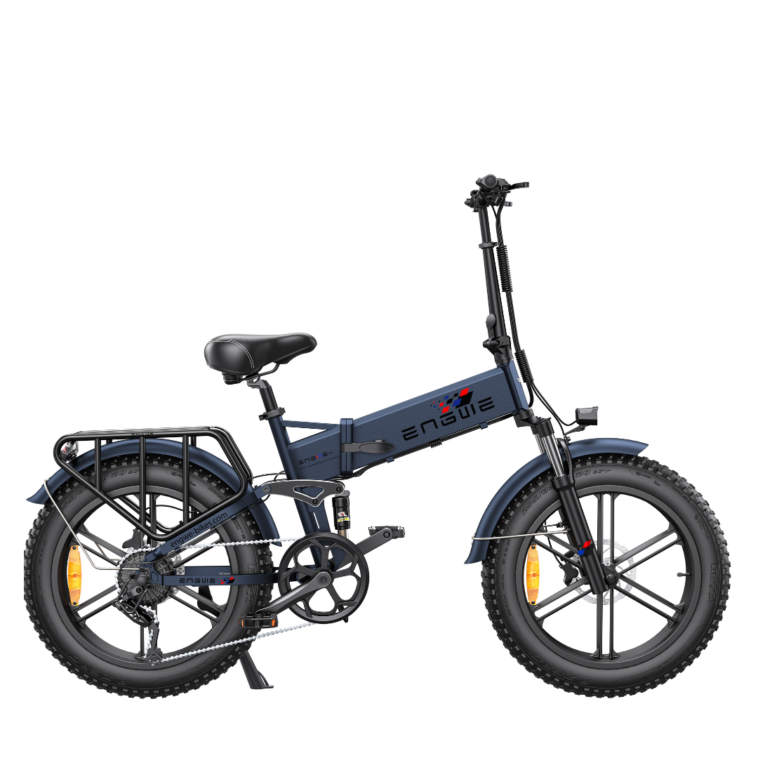 ENGWE ENGINE PRO Electric bike (Upgraded Vesion) 48V16AH 20*4.0 fat Tire Bike 750W Powerful Motor 8Speeds electric Bicycle 45KM/H Mountain Snow e bike Hydraulic Suspension,  Top Speed 28MPH