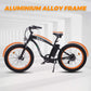 UL Certified-Ecotric Hammer Electric Fat Tire Beach Snow Bike 27, Top Speed: 25 MPH