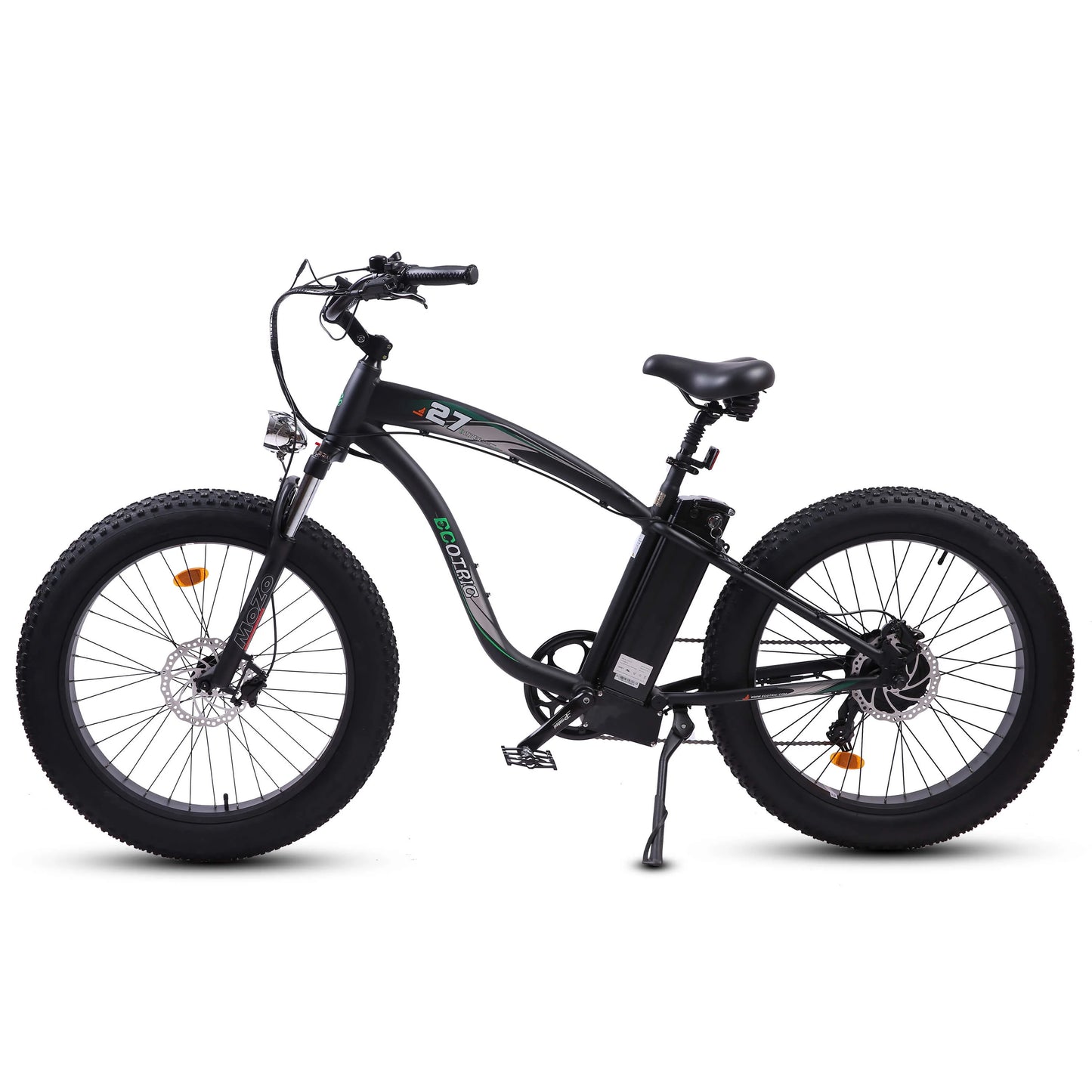 UL Certified-Ecotric Hammer Electric Fat Tire Beach Snow Bike 27, Top Speed: 25 MPH